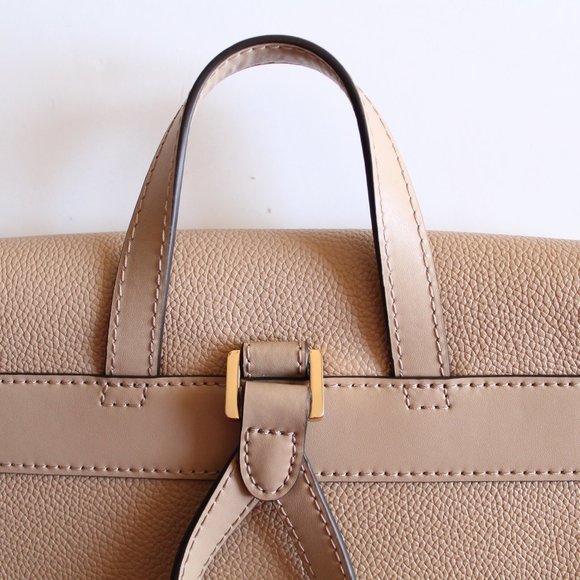 Michael Kors Hayes Leather Backpack Bisque Authentic - Picture 5 of 8